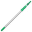 Opti-loc Aluminum Extension Pole, 14 Ft, Three Sections, Green/silver