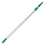 Opti-loc Extension Pole, 8 Ft, Two Sections, Green/silver