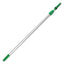 Opti-loc Extension Pole, 13 Ft, Two Sections, Green/silver