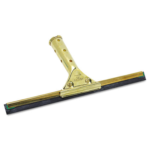 Golden Clip Brass Squeegee Complete, 18" Wide Blade, 4.5" Handle