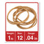 Rubber Bands, Size 12, 0.04" Gauge, Beige, 1 Lb Box, 2,500/pack
