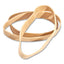 Rubber Bands, Size 105, 0.06" Gauge, Beige, 1 Lb Box, 55/pack