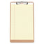 Hardboard Clipboard With Low-profile Clip, 0.5" Clip Capacity, Holds 8.5 X 14 Sheets, Brown, 3/pack