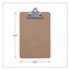 Hardboard Clipboard, 0.75" Clip Capacity, Holds 5 X 8 Sheets, Brown, 3/pack