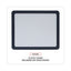 Recycled Cubicle Dry Erase Board, 15.88 X 12.88, White Surface, Charcoal Plastic Frame