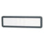 Recycled Cubicle Nameplate With Rounded Corners, 9 X 2.5, Charcoal