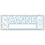Message Stamp, Completed, Pre-inked One-color, Blue Ink