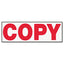 Message Stamp, Copy, Pre-inked One-color, Red