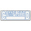 Message Stamp, Original, Pre-inked One-color, Blue