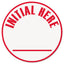 Round Message Stamp, Smiley Face, Pre-inked/re-inkable, Red