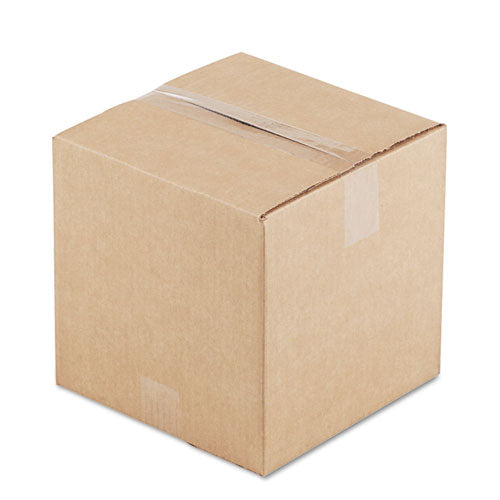 Cubed Fixed-depth Corrugated Shipping Boxes, Regular Slotted Container (rsc), Large, 10" X 10" X 10", Brown Kraft, 25/bundle