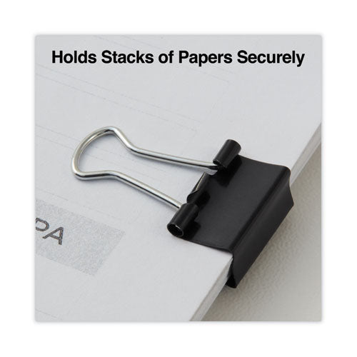 Binder Clip Value Pack, Mini, Black/silver, 36/box