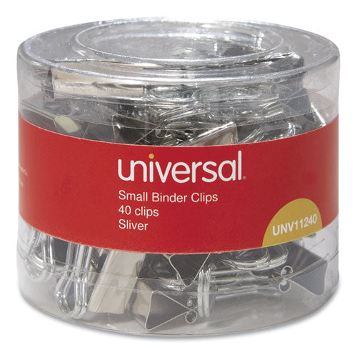 Binder Clips, Small, Black/silver, 12/box