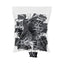 Binder Clip Zip-seal Bag Value Pack, Medium, Black/silver, 36/pack