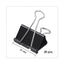 Binder Clip Zip-seal Bag Value Pack, Large, Black/silver, 36/pack