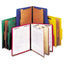 Bright Colored Pressboard Classification Folders, 2" Expansion, 2 Dividers, 6 Fasteners, Legal Size, Ruby Red, 10/box