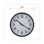 Classic Round Wall Clock, 12.63" Overall Diameter, Black Case, 1 Aa (sold Separately)