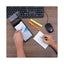 Business Card File, Holds 600 2 X 3.5 Cards, 4.25 X 8.25 X 2.5, Metal/plastic, Black