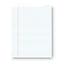 Glue Top Pads, Wide/legal Rule, 50 White 8.5 X 11 Sheets, Dozen