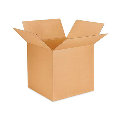 Cubed Fixed-depth Brown Corrugated Shipping Boxes, Regular Slotted Container, Large, 11" X 15" X 6", Brown Kraft, 25/bundle