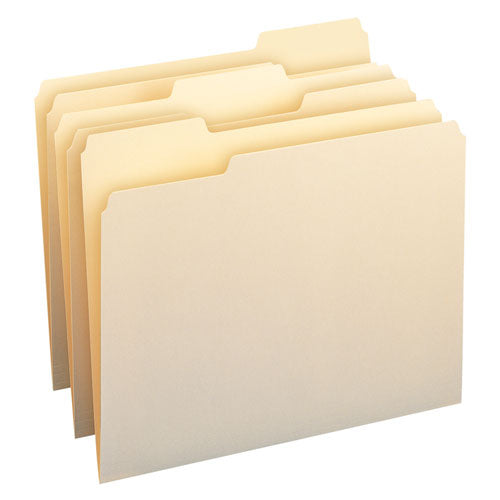 Top Tab File Folders, 1/3-cut Tabs: Center Position, Legal Size, 0.75" Expansion, Manila, 100/box