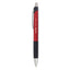 Comfort Grip Ballpoint Pen, Retractable, Medium 1 Mm, Black Ink, Silver Barrel, Dozen
