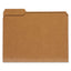 Reinforced Kraft Top Tab File Folders, 1/3-cut Tabs: Assorted, Legal Size, 0.75" Expansion, Brown, 100/box