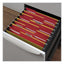 Reinforced Top-tab File Folders, 1/3-cut Tabs: Assorted, Letter Size, 1" Expansion, Red, 100/box