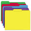 Reinforced Top-tab File Folders, 1/3-cut Tabs: Assorted, Letter Size, 1" Expansion, Red, 100/box