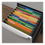 Deluxe Heavyweight File Folders, 1/3-cut Tabs: Assorted, Letter Size, 0.75" Expansion, Assorted Colors, 50/box