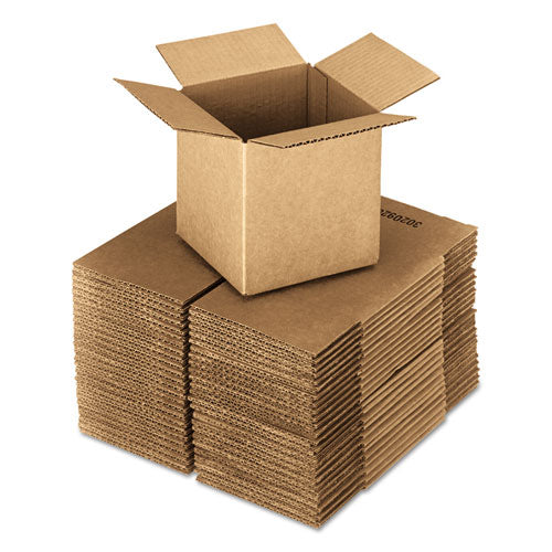 Cubed Fixed-depth Corrugated Shipping Boxes, Regular Slotted Container (rsc), 18" X 18" X 18", Brown Kraft, 20/bundle