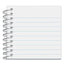 Wirebound Memo Book, Narrow Rule, Orange Cover, 5 X 3, 50 Sheets, 12/pack