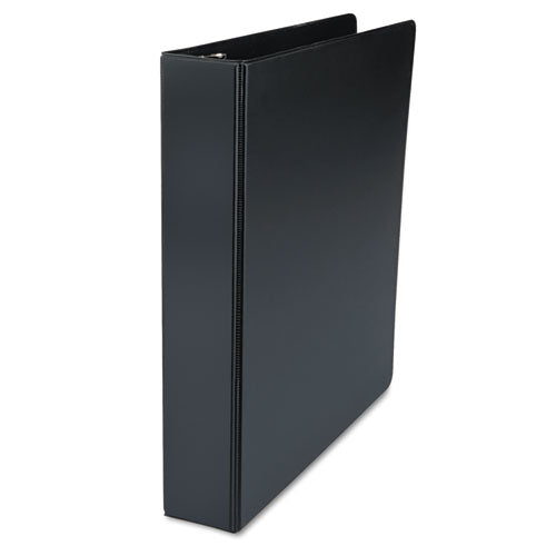 Deluxe Non-view D-ring Binder With Label Holder, 3 Rings, 1.5" Capacity, 11 X 8.5, Black