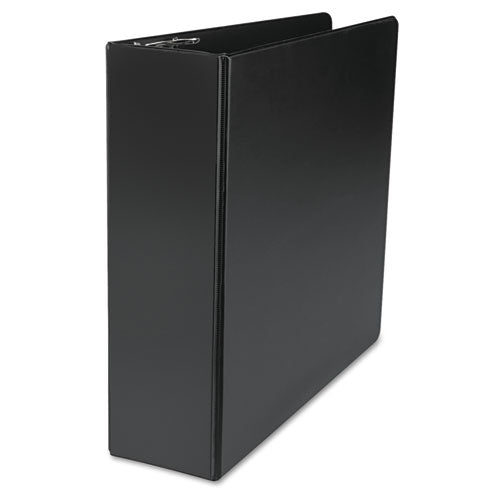 Deluxe Non-view D-ring Binder With Label Holder, 3 Rings, 1.5" Capacity, 11 X 8.5, Black