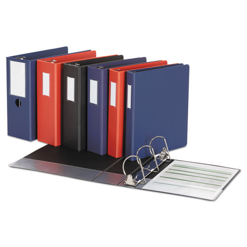 Deluxe Non-view D-ring Binder With Label Holder, 3 Rings, 1.5" Capacity, 11 X 8.5, Royal Blue