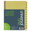 Deluxe Preprinted Plastic Coated Tab Dividers With Black Printing, 25-tab, A To Z, 11 X 8.5, Buff, 1 Set