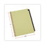 Deluxe Preprinted Simulated Leather Tab Dividers With Gold Printing, 25-tab, A To Z, 11 X 8.5, Buff, 1 Set