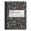 Composition Book, Medium/college Rule, Black Marble Cover, 9.75 X 7.5, 100 Sheets