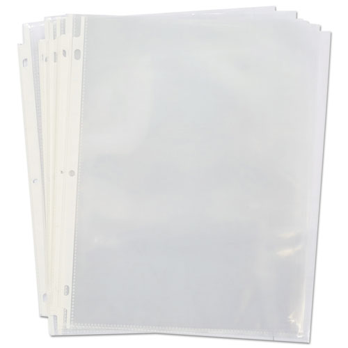 Top-load Poly Sheet Protectors, Standard, Letter, Clear, 100/box