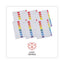 Deluxe Table Of Contents Dividers For Printers, 8-tab, 1 To 8; Table Of Contents, 11 X 8.5, White, 6 Sets