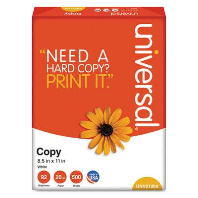 Copy Paper, 92 Bright, 20 Lb Bond Weight, 11 X 17, White, 500 Sheets/ream