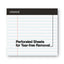 Premium Ruled Writing Pads With Heavy-duty Back, Wide/legal Rule, Black Headband, 50 White 8.5 X 11 Sheets, 12/pack