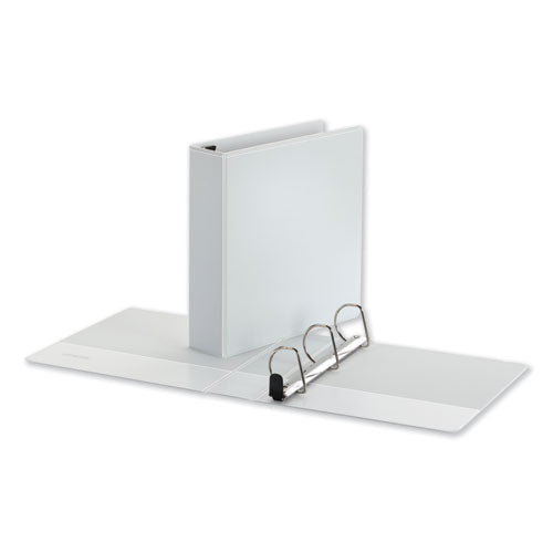 Deluxe Easy-to-open D-ring View Binder, 3 Rings, 2" Capacity, 11 X 8.5, White