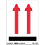 Printed Message Self-adhesive Shipping Labels, Fragile Handle With Care, 3 X 5, Red/clear, 500/roll