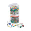 Combo Clip Pack With 3-tier Organizer Tub, (380) Small Paper Clips, (280) Push Pins, (46) Small Binder Clips, Assorted Colors
