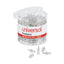 Clear Push Pins, Plastic, Clear, 0.38", 400/pack