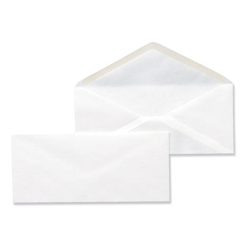 Open-side Business Envelope, #10, Monarch Flap, Gummed Closure, 4.13 X 9.5, White, 500/box