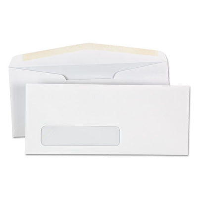 Open-side Business Envelope, 1 Window, #10, Commercial Flap, Gummed Closure, 4.13 X 9.5, White, 500/box