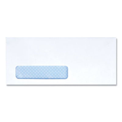 Open-side Security Tint Business Envelope, 1 Window, #10, Commercial Flap, Gummed Closure, 4.13 X 9.5, White, 500/box