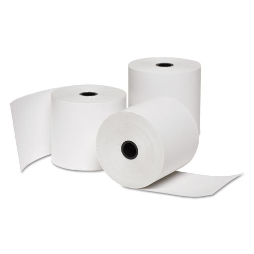 Direct Thermal Print Paper Rolls, 0.5" Core, 2.25" X 55 Ft, White, 50/carton